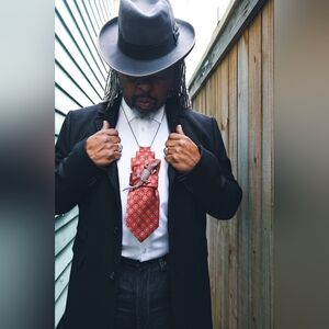 Statement Unisex Upcycled Necktie Interchangeable With Any Necklace, Handmade